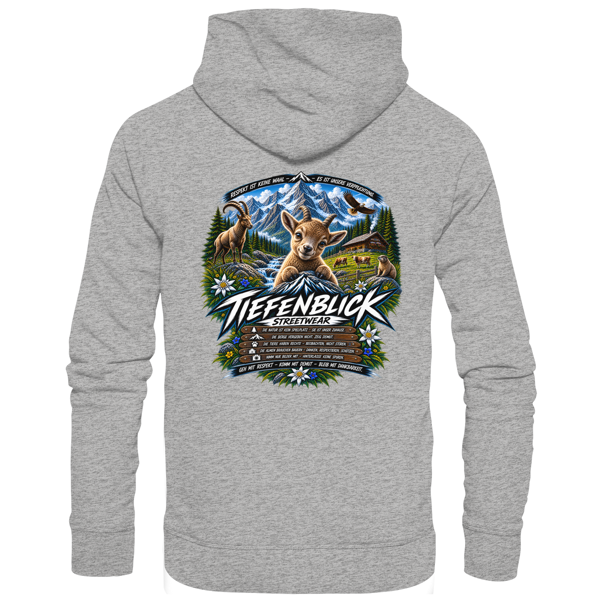 Tiefenblick Respekt Edition - Organic Basic Hoodie