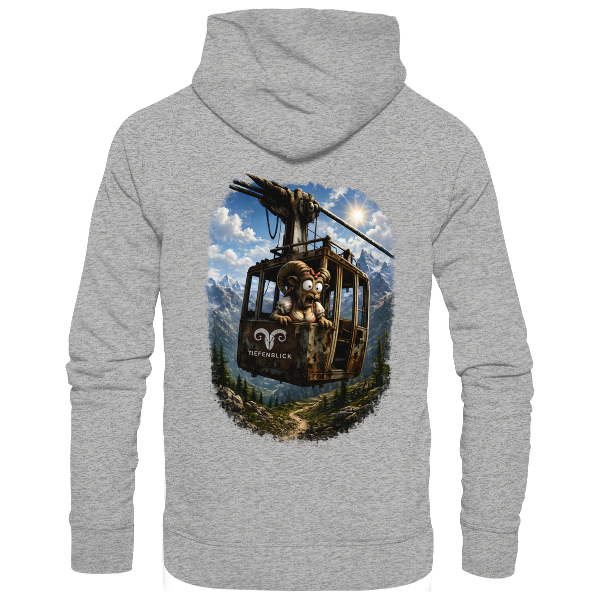Tiefenblick Adrenalin Gondel Fun - Organic Basic Hoodie