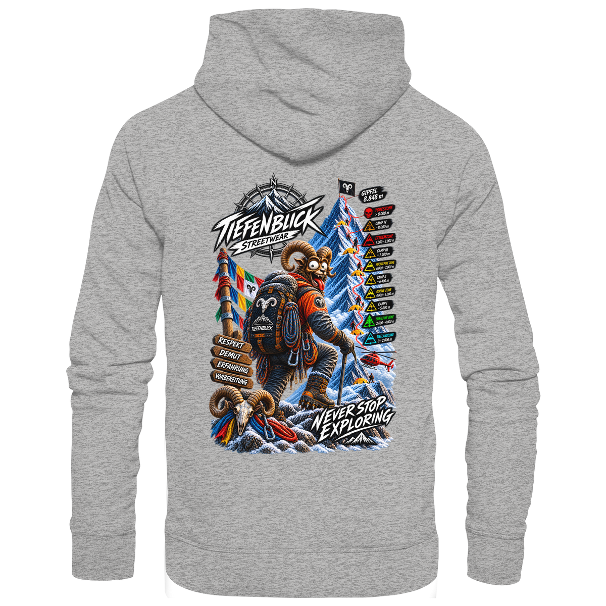 Tiefenblick Todeszone Fun - Organic Basic Hoodie