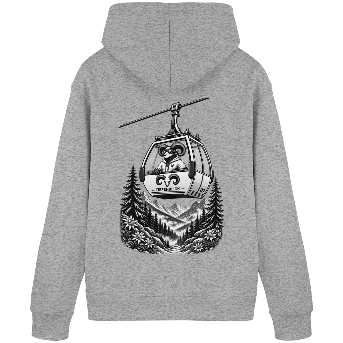 Tiefenblick Gondel Fun  - Organic Basic Hoodie