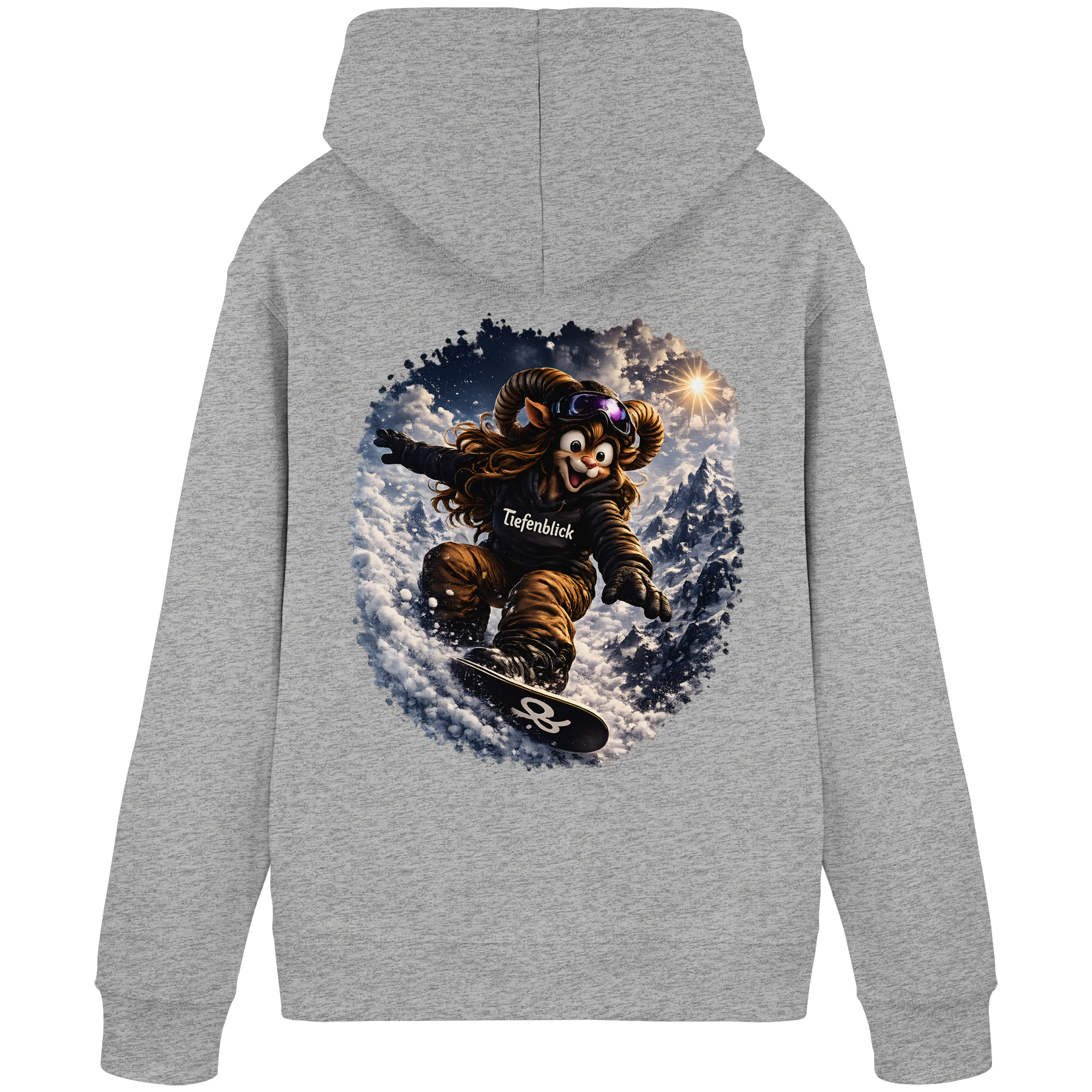 Tiefenblick Snowboarden  - Organic Basic Hoodie