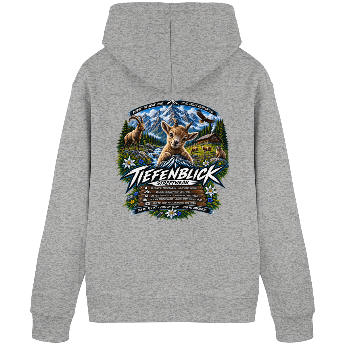 Tiefenblick Respekt Edition - Organic Basic Hoodie