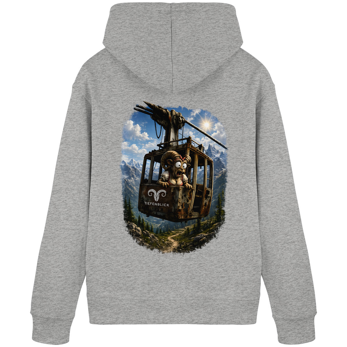 Tiefenblick Adrenalin Gondel Fun - Organic Basic Hoodie