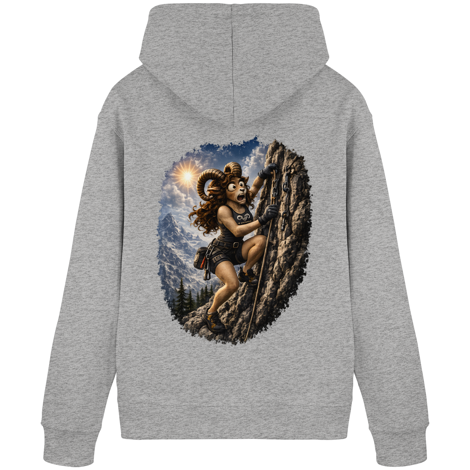 Tiefenblick Klettern - Organic Basic Hoodie