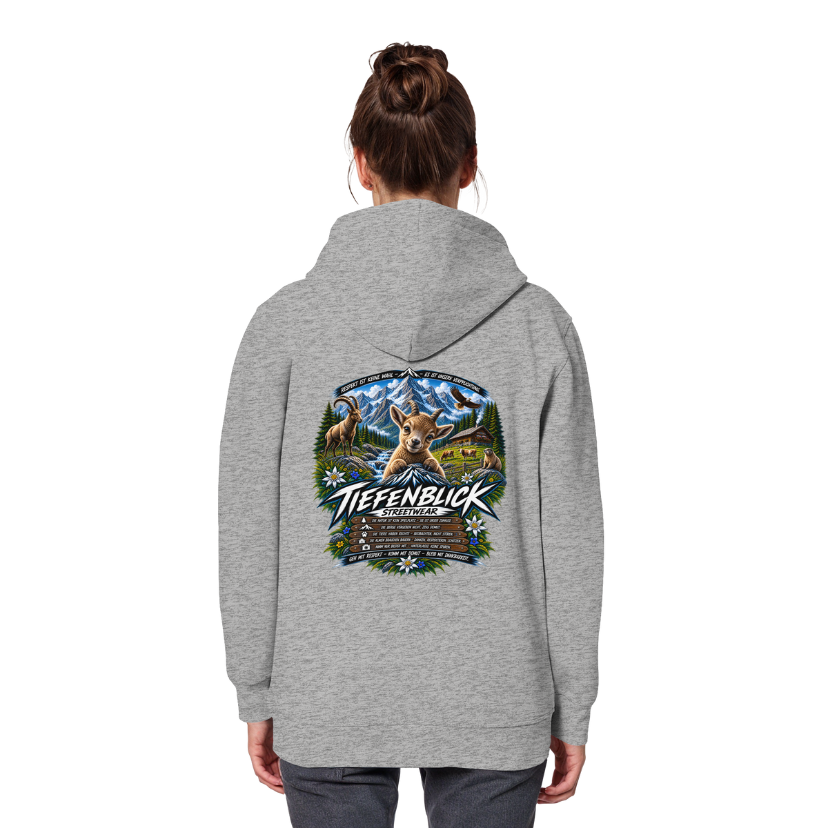 Tiefenblick Respekt Edition - Organic Basic Hoodie