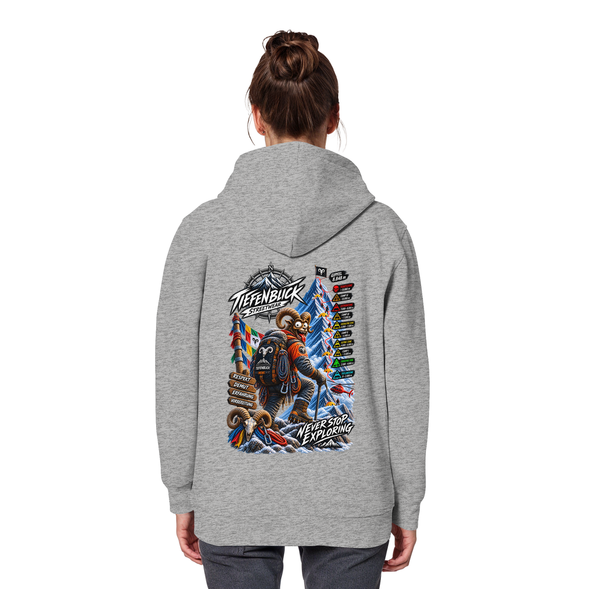 Tiefenblick Todeszone Fun - Organic Basic Hoodie