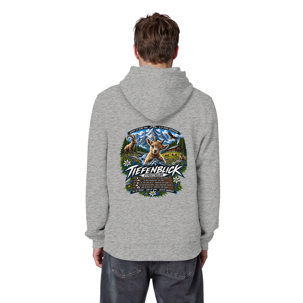 Tiefenblick Respekt Edition - Organic Basic Hoodie