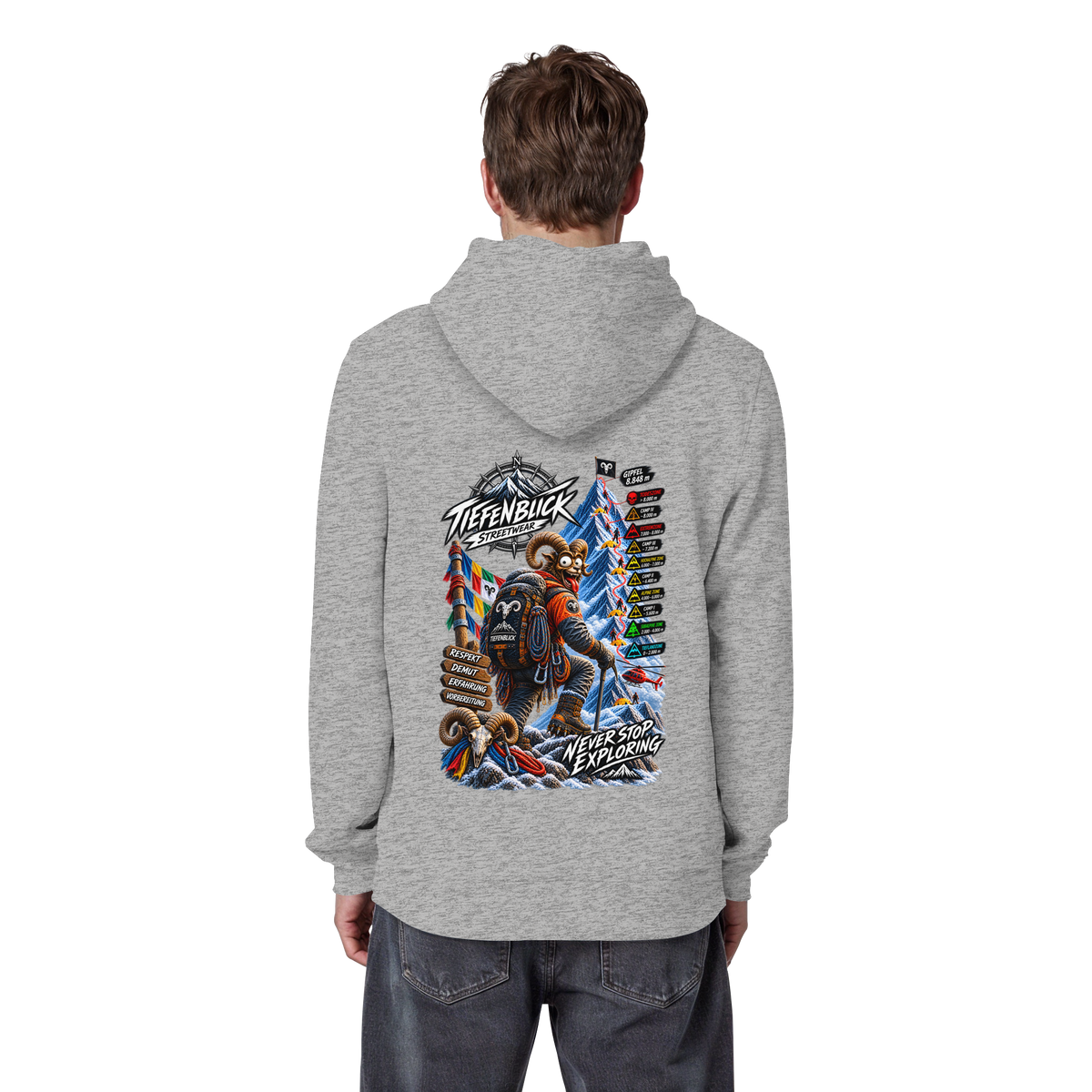 Tiefenblick Todeszone Fun - Organic Basic Hoodie