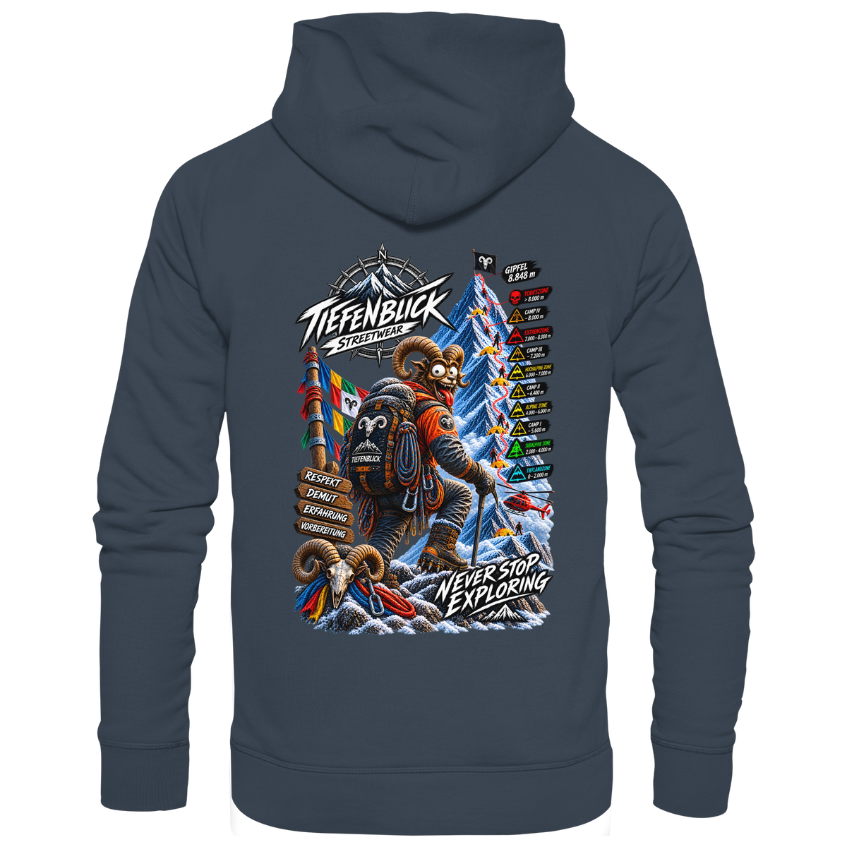 Tiefenblick Todeszone Fun - Organic Basic Hoodie