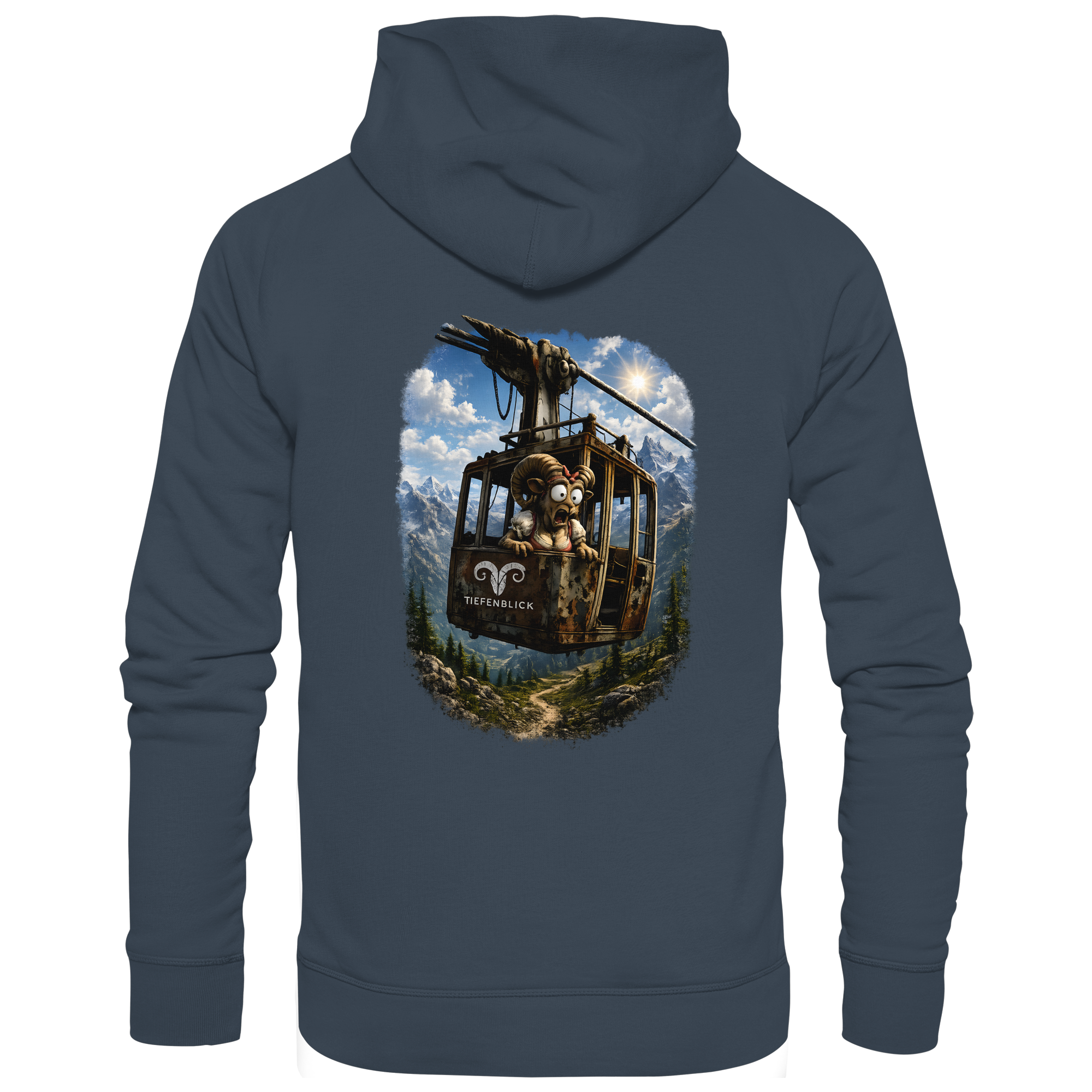 Tiefenblick Gondel Adrenalin Fun - Organic Basic Hoodie