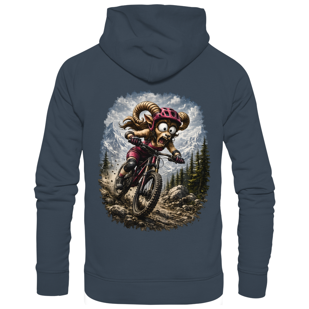 Tiefenblick Downhill - Organic Basic Hoodie