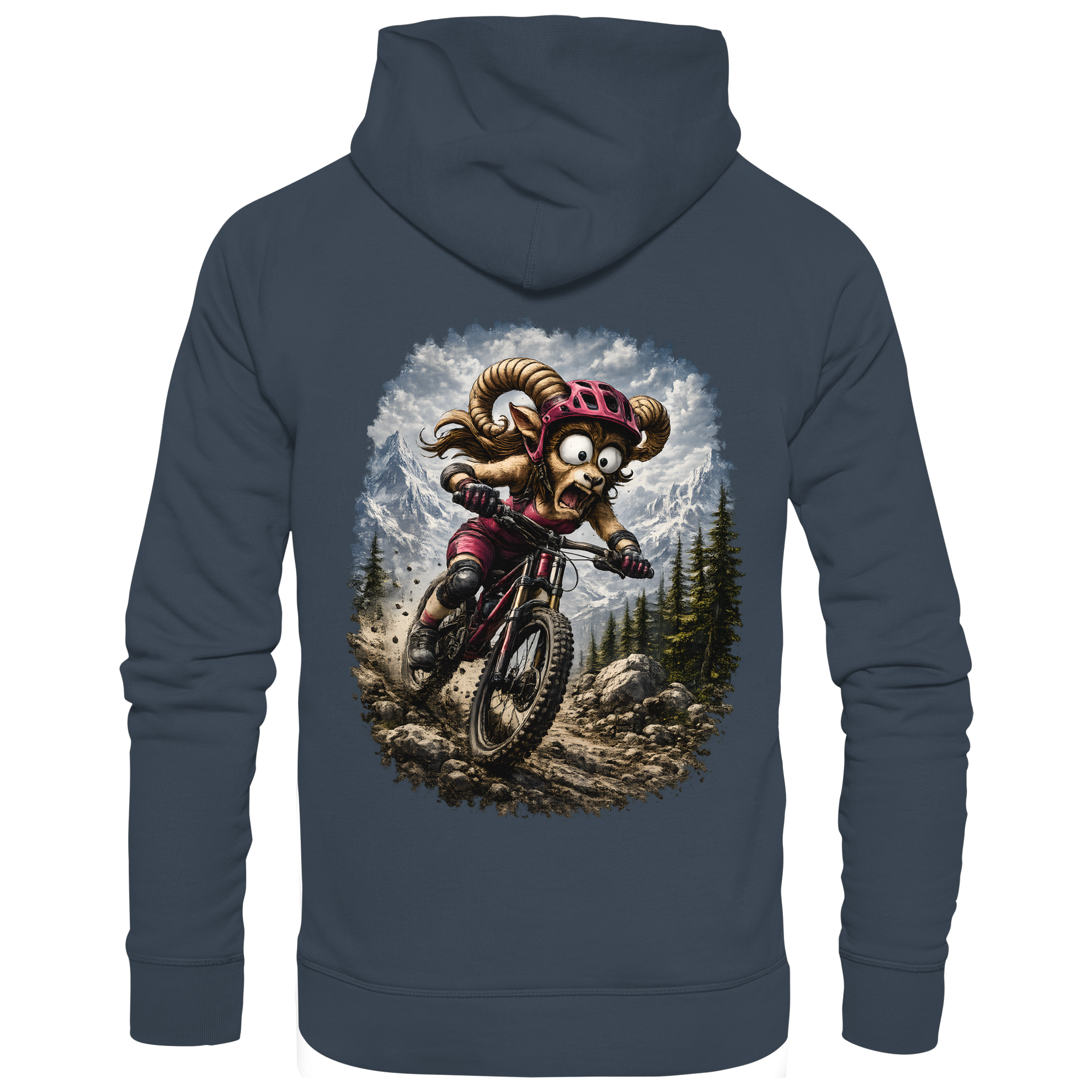 Tiefenblick Downhill - Organic Basic Hoodie