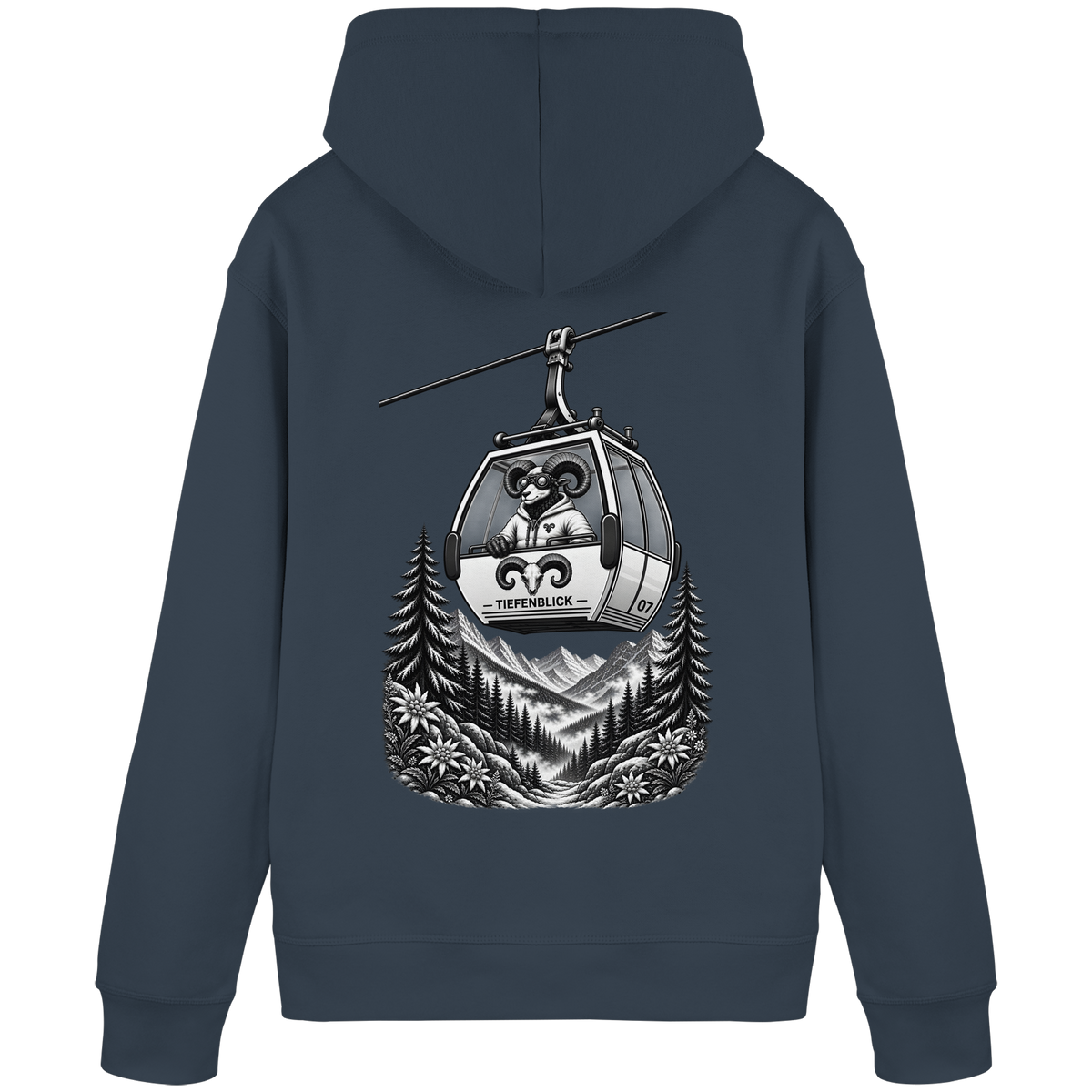 Tiefenblick Gondel Fun  - Organic Basic Hoodie