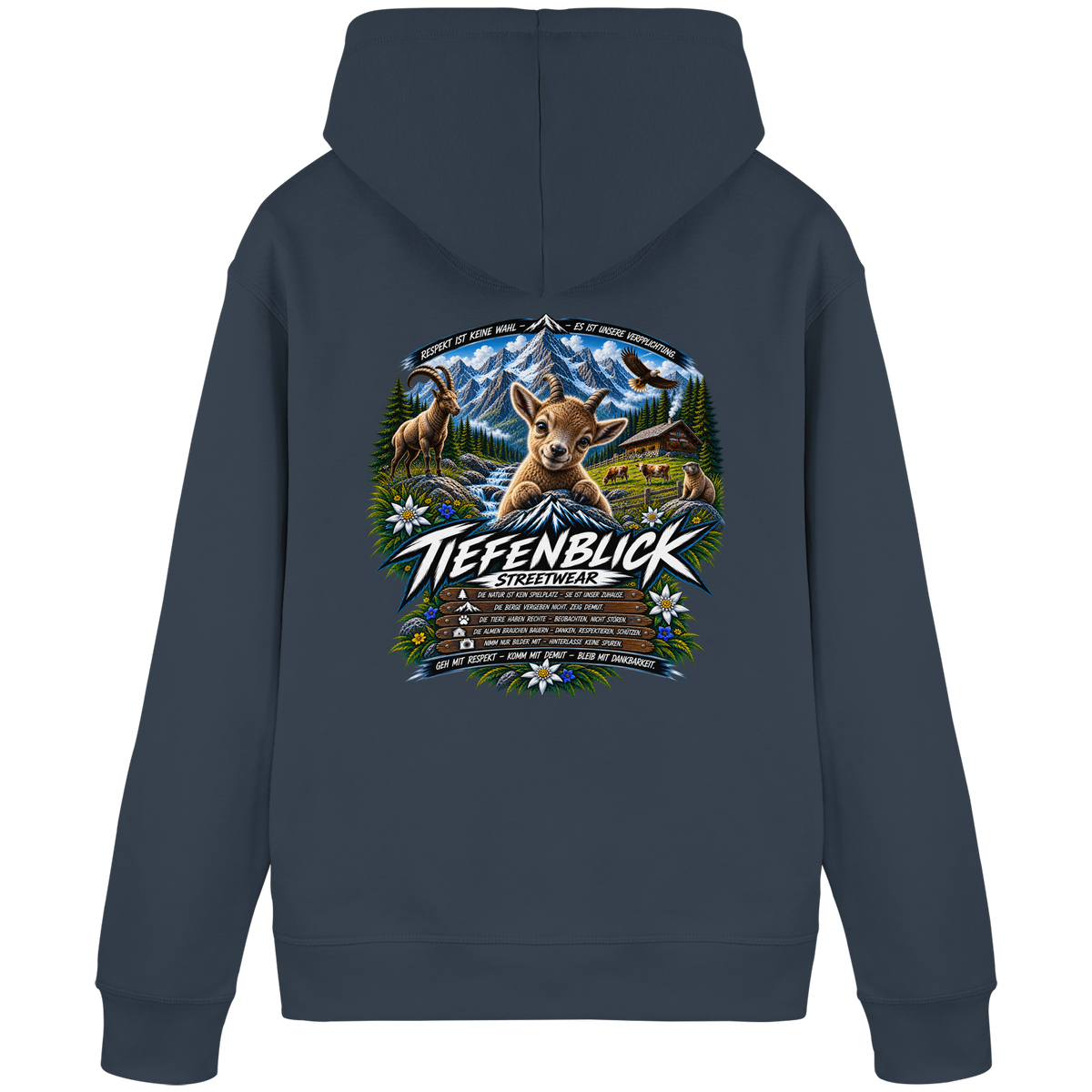 Tiefenblick Respekt Edition - Organic Basic Hoodie
