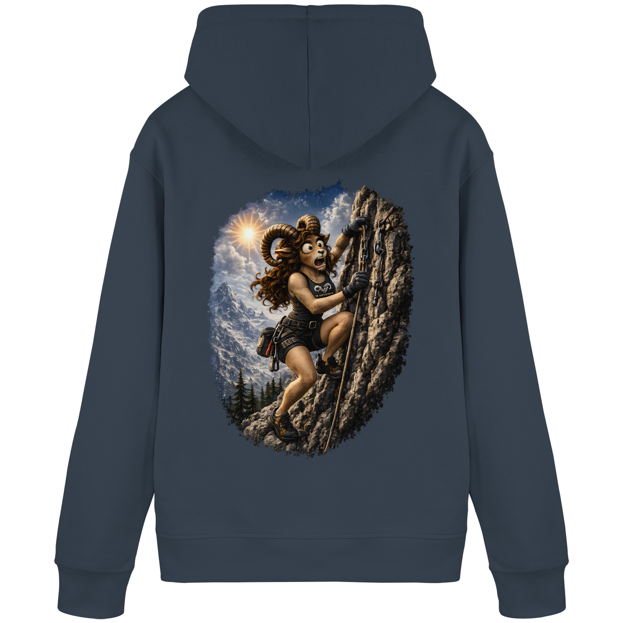 Tiefenblick Klettern - Organic Basic Hoodie