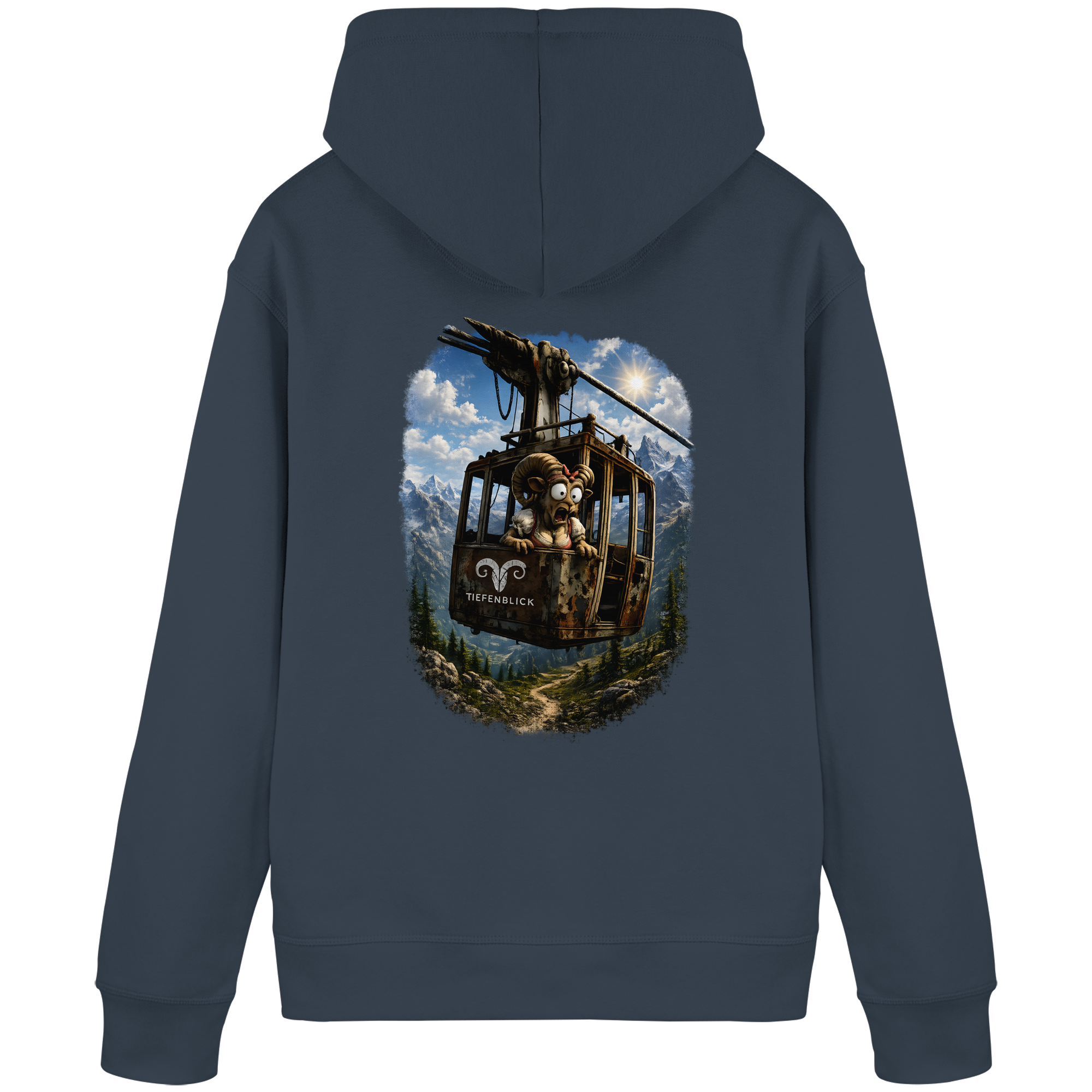 Tiefenblick Gondel Adrenalin Fun - Organic Basic Hoodie