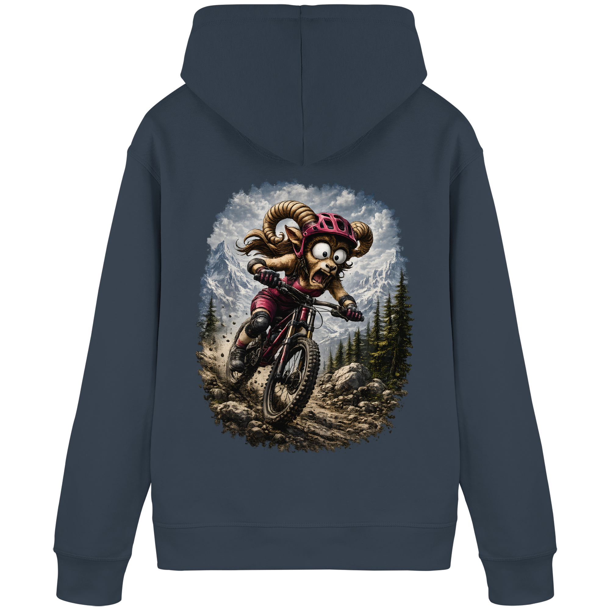 Tiefenblick Downhill - Organic Basic Hoodie