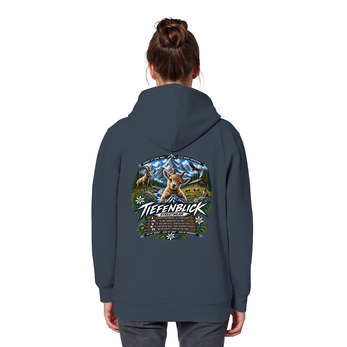 Tiefenblick Respekt Edition - Organic Basic Hoodie
