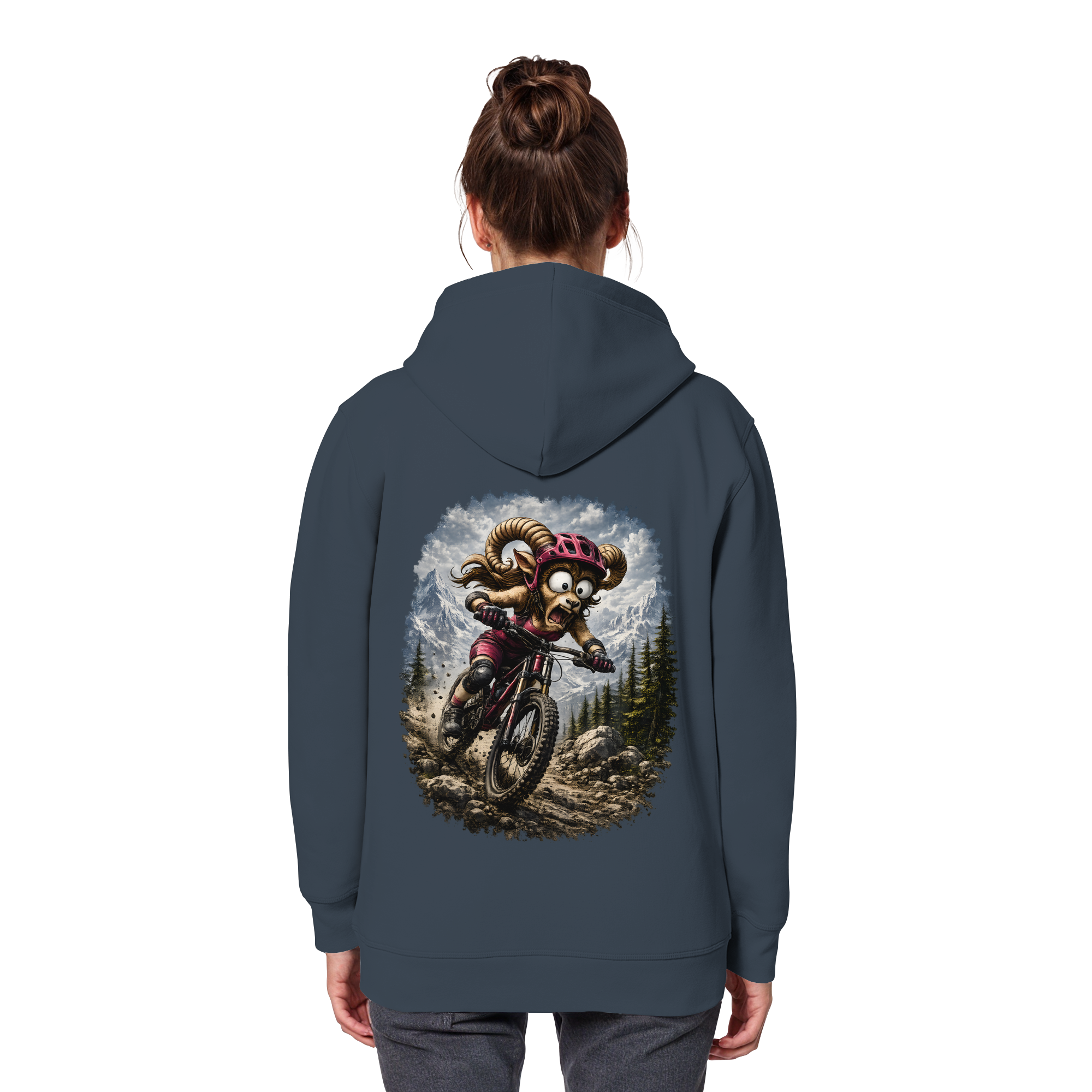 Tiefenblick Downhill - Organic Basic Hoodie