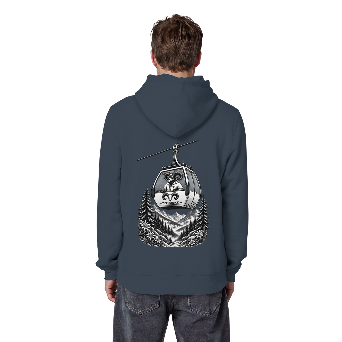 Tiefenblick Gondel Fun  - Organic Basic Hoodie