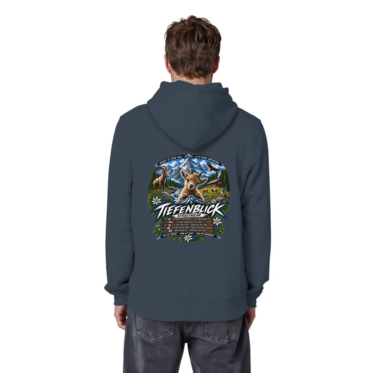 Tiefenblick Respekt Edition - Organic Basic Hoodie