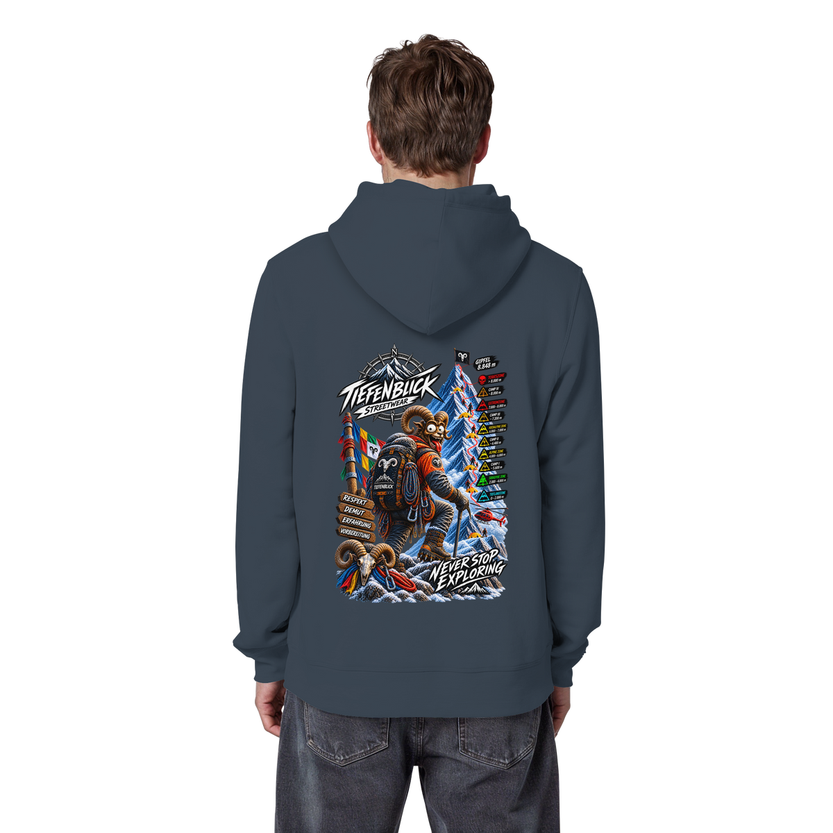 Tiefenblick Todeszone Fun - Organic Basic Hoodie