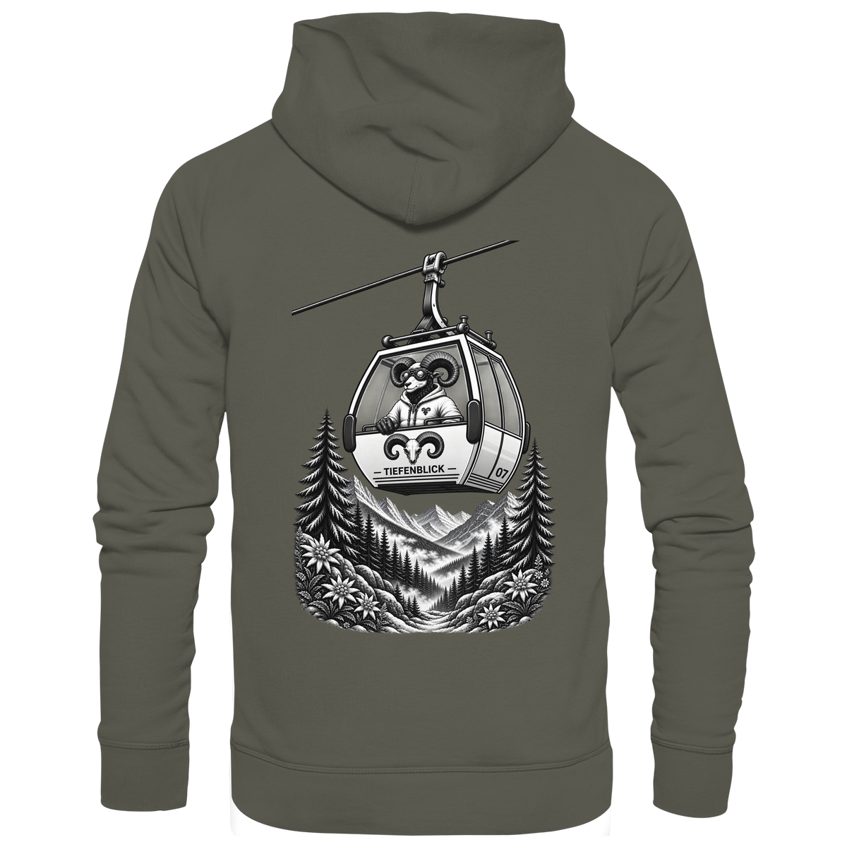 Tiefenblick Gondel Fun  - Organic Basic Hoodie