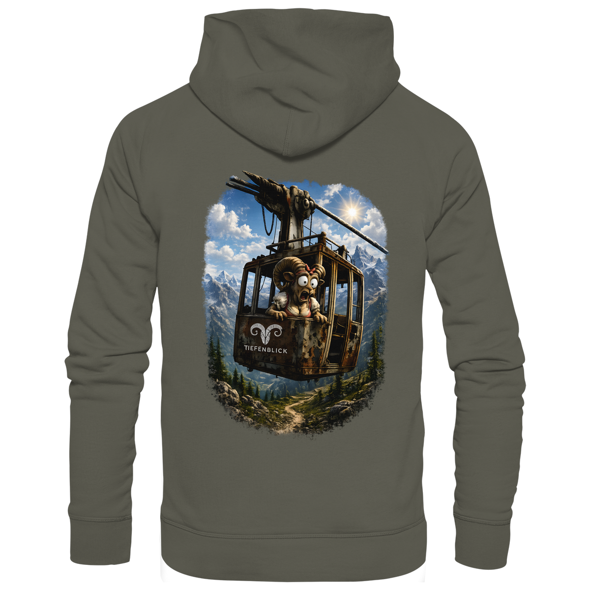 Tiefenblick Adrenalin Gondel Fun - Organic Basic Hoodie