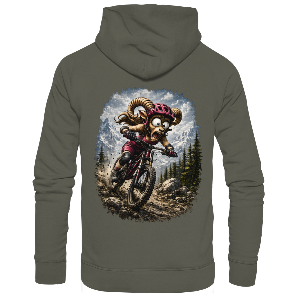 Tiefenblick Downhill - Organic Basic Hoodie