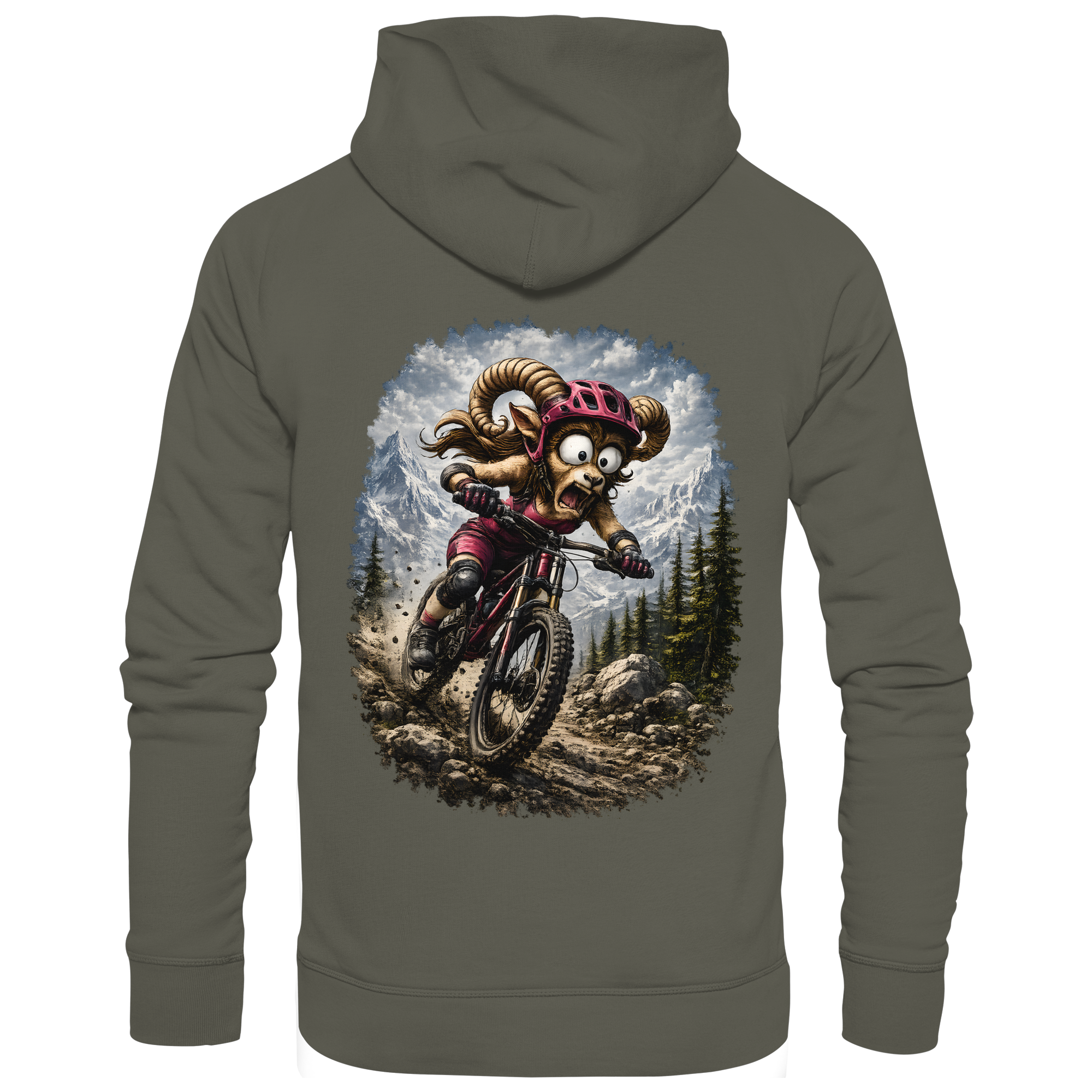 Tiefenblick Downhill - Organic Basic Hoodie