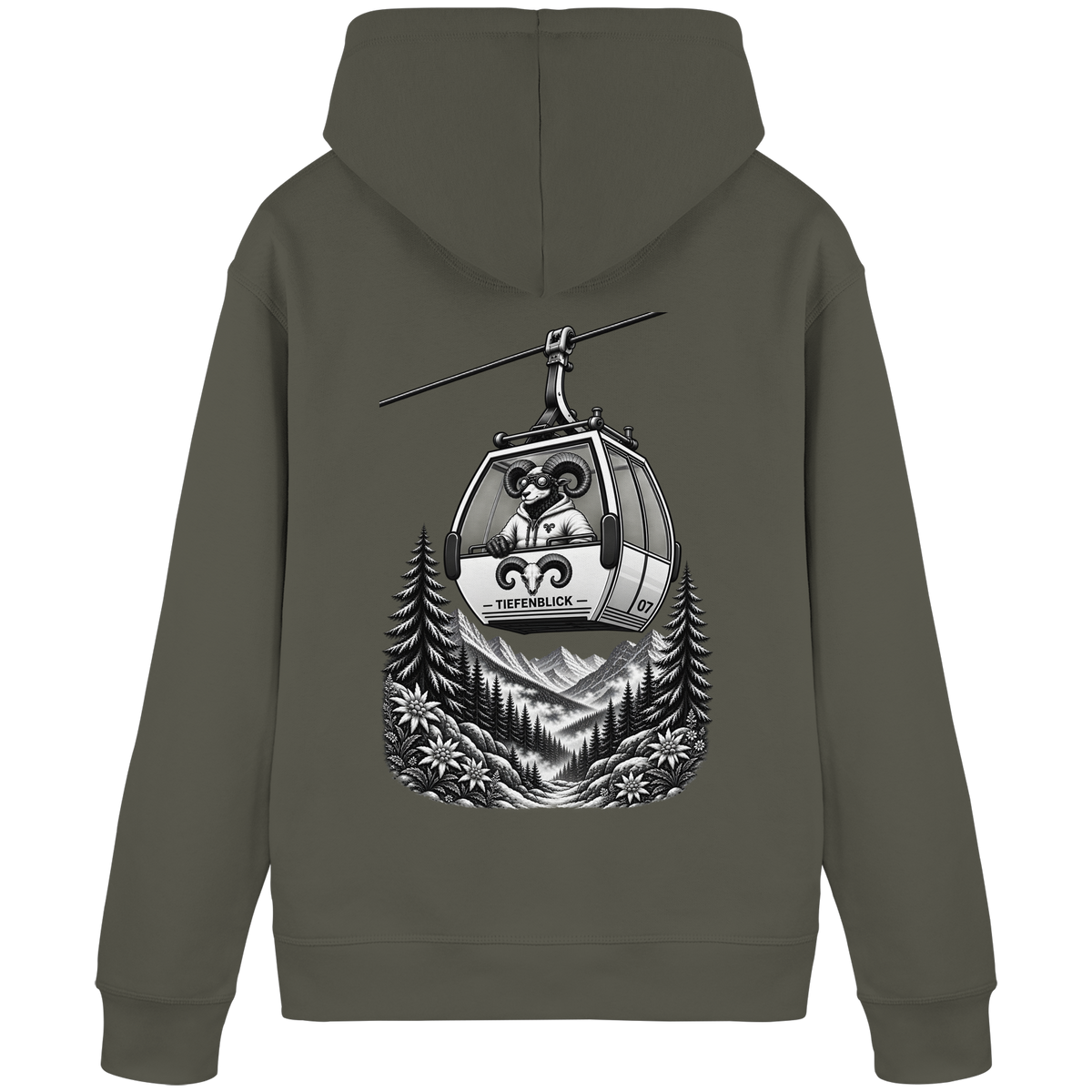 Tiefenblick Gondel Fun  - Organic Basic Hoodie