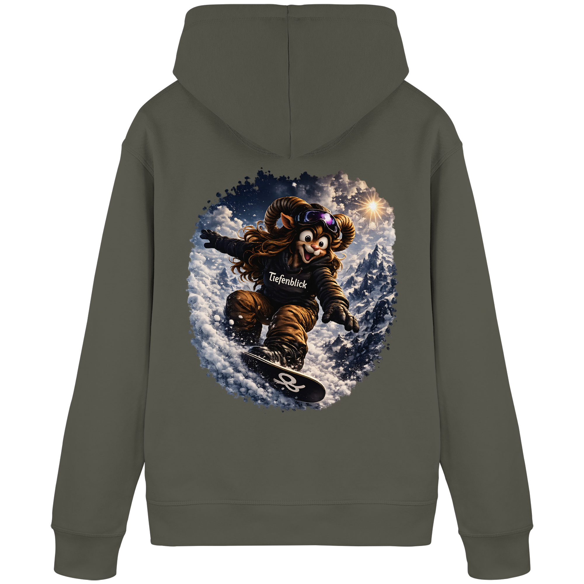 Tiefenblick Snowboarden  - Organic Basic Hoodie