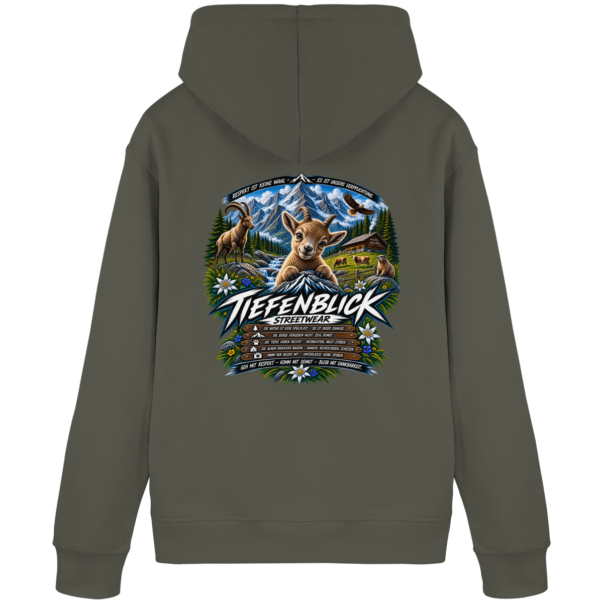 Tiefenblick Respekt Edition - Organic Basic Hoodie