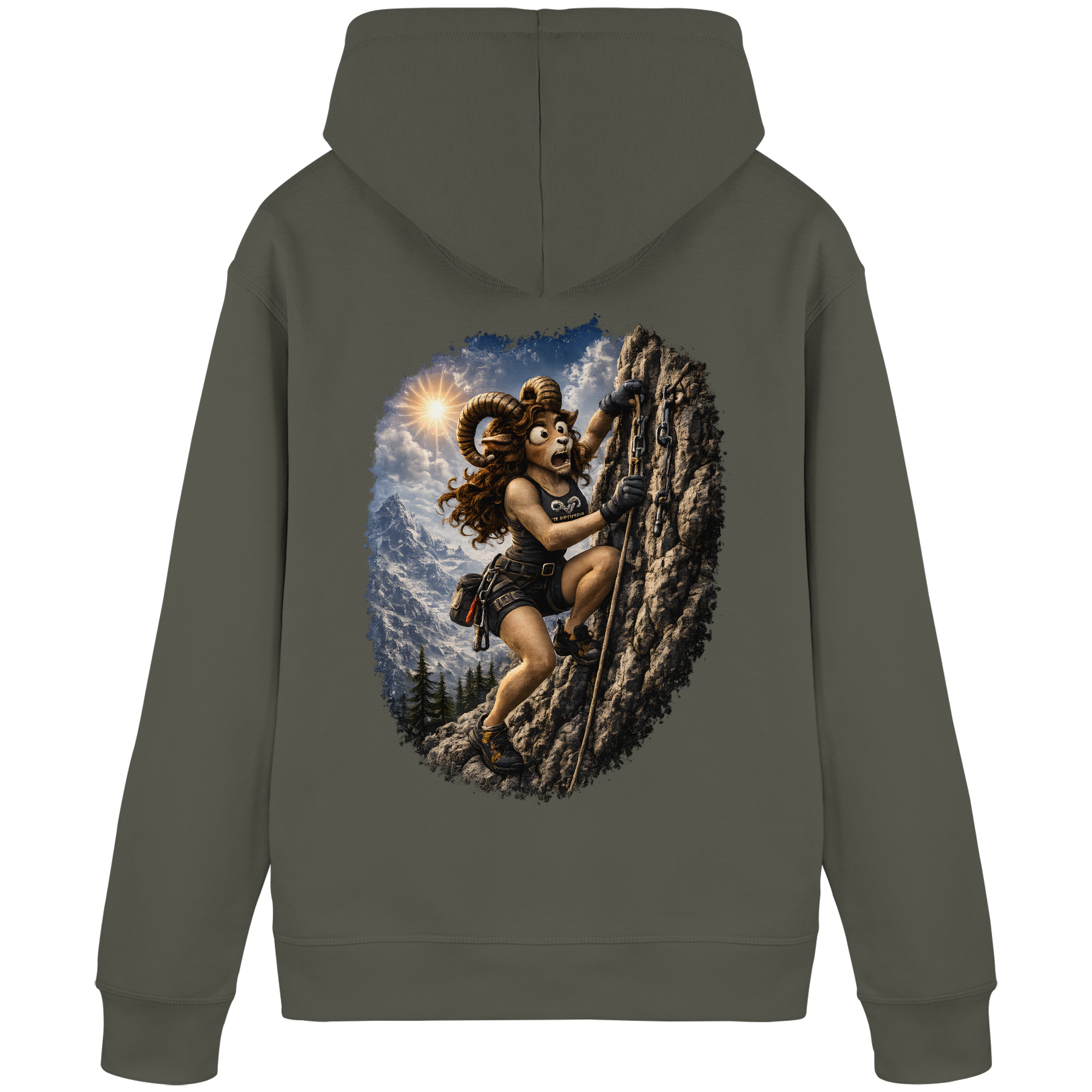 Tiefenblick Klettern - Organic Basic Hoodie