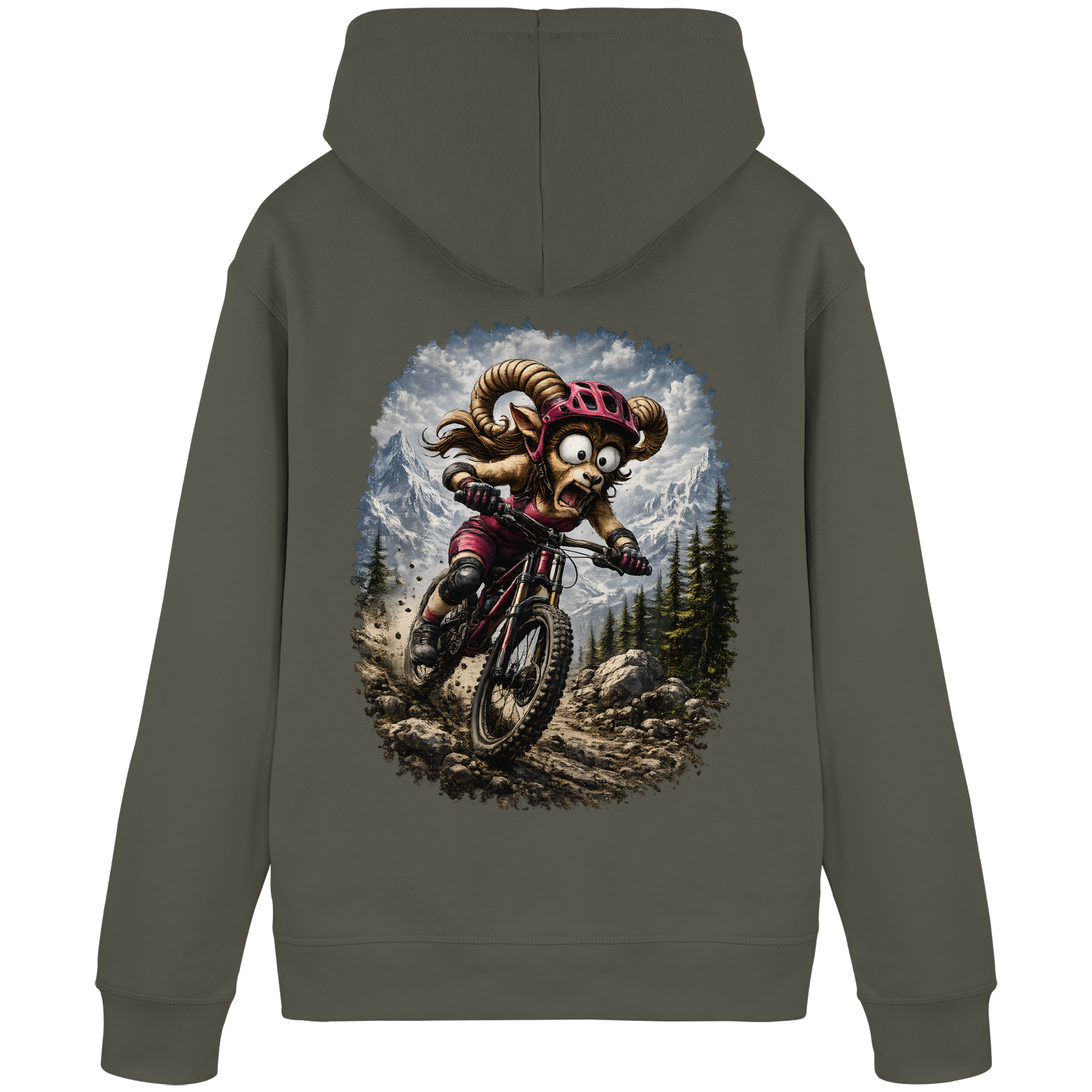 Tiefenblick Downhill - Organic Basic Hoodie