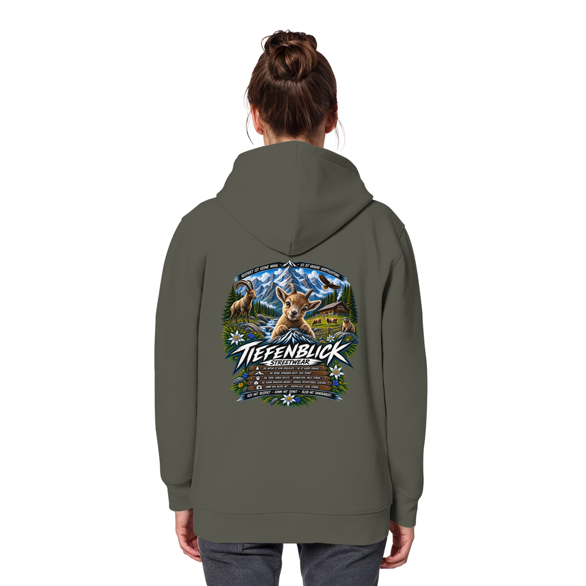Tiefenblick Respekt Edition - Organic Basic Hoodie