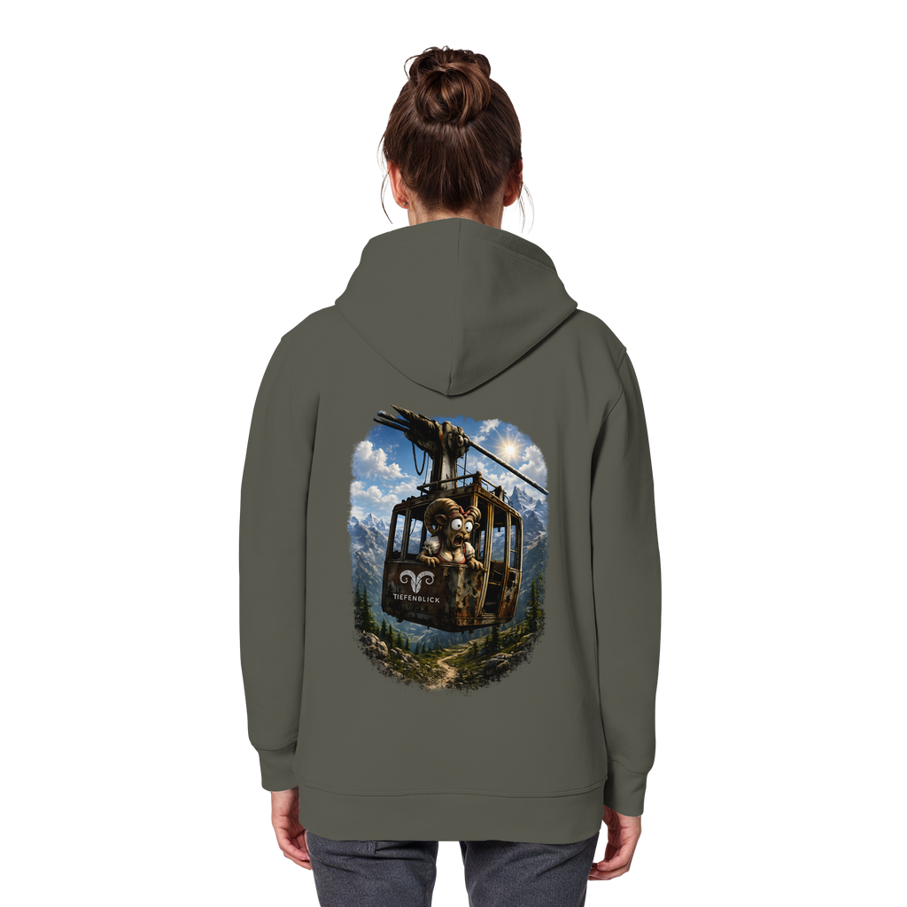Tiefenblick Adrenalin Gondel Fun - Organic Basic Hoodie