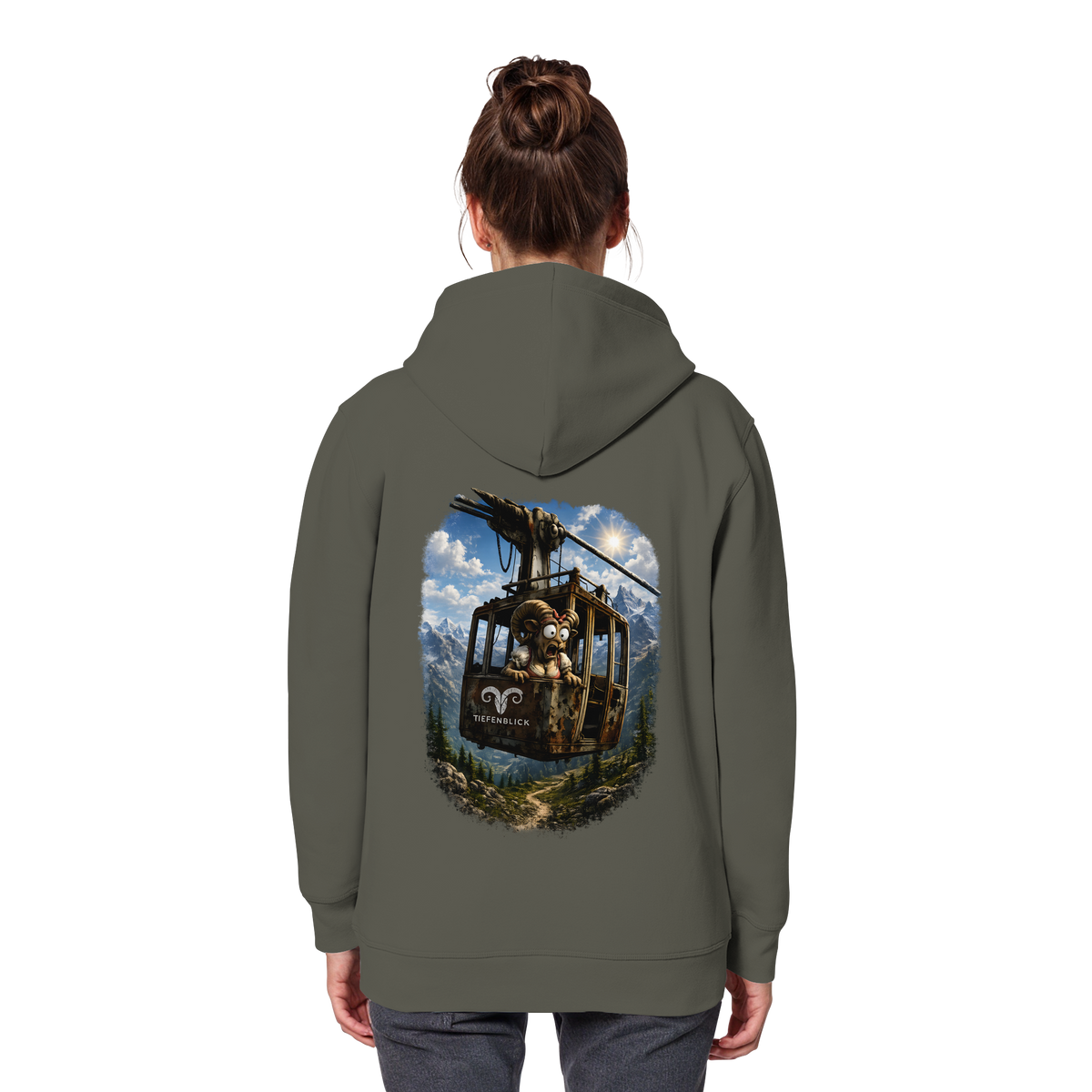 Tiefenblick Adrenalin Gondel Fun - Organic Basic Hoodie