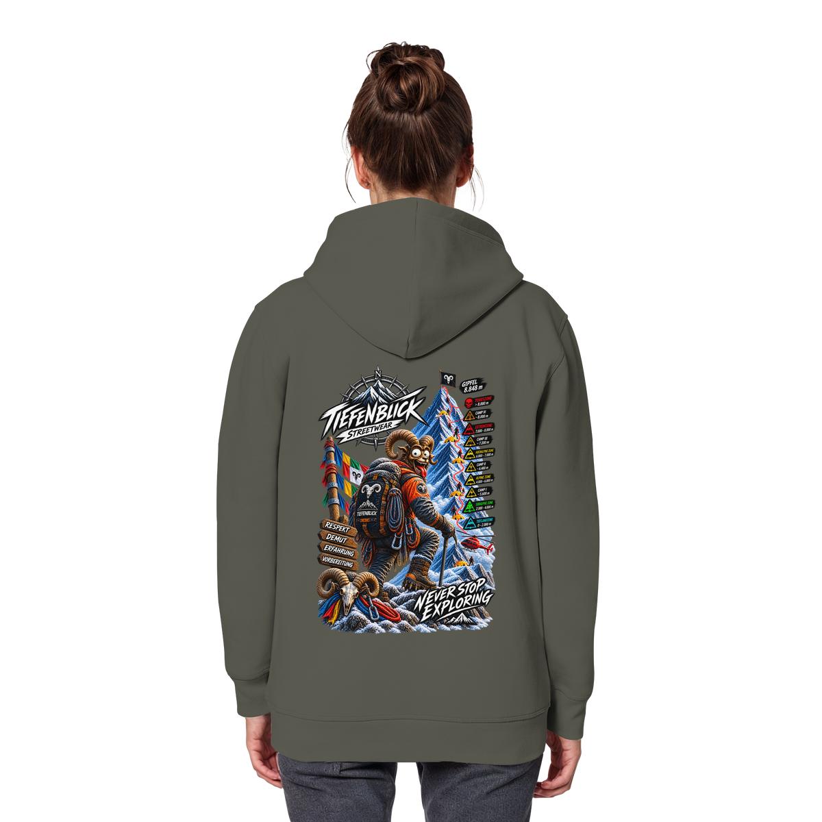 Tiefenblick Todeszone Fun - Organic Basic Hoodie