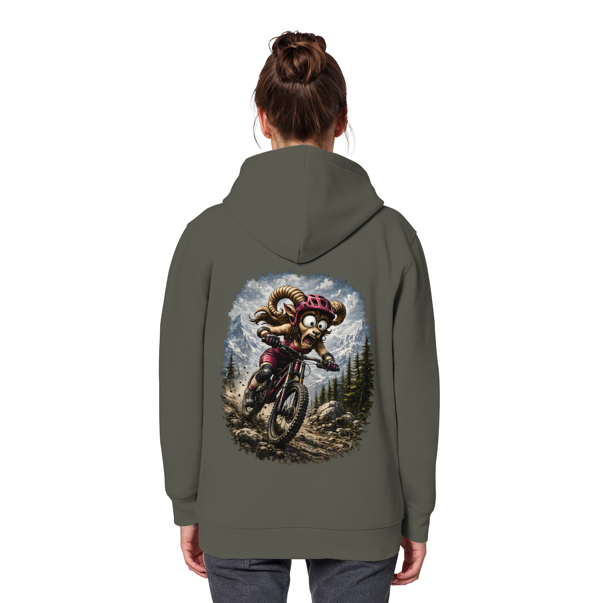 Tiefenblick Downhill - Organic Basic Hoodie