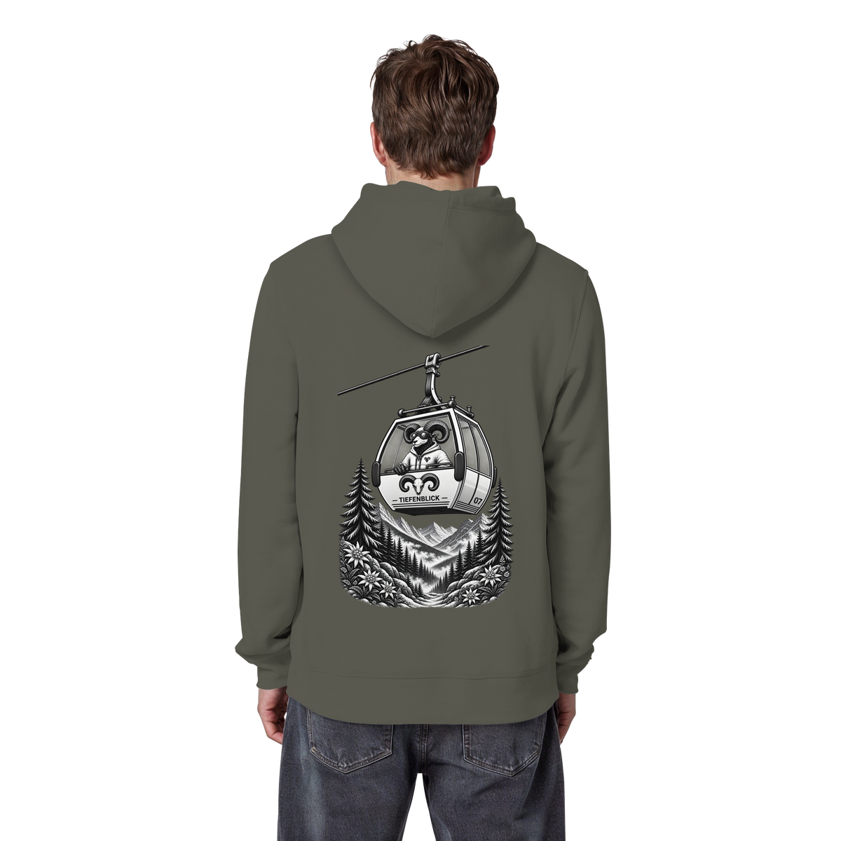 Tiefenblick Gondel Fun  - Organic Basic Hoodie