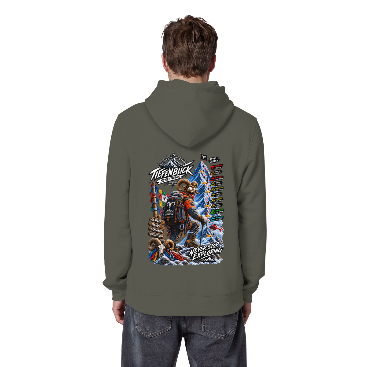 Tiefenblick Todeszone Fun - Organic Basic Hoodie