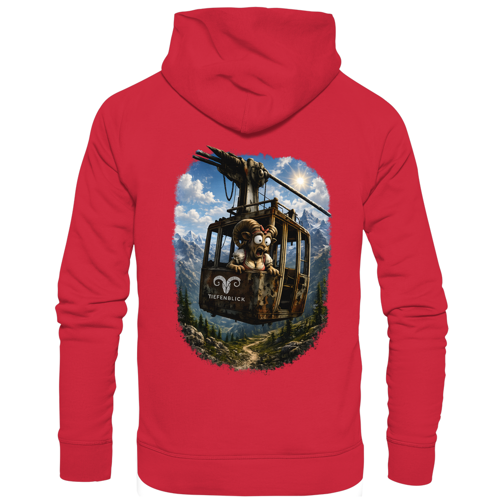 Tiefenblick Adrenalin Gondel Fun - Organic Basic Hoodie