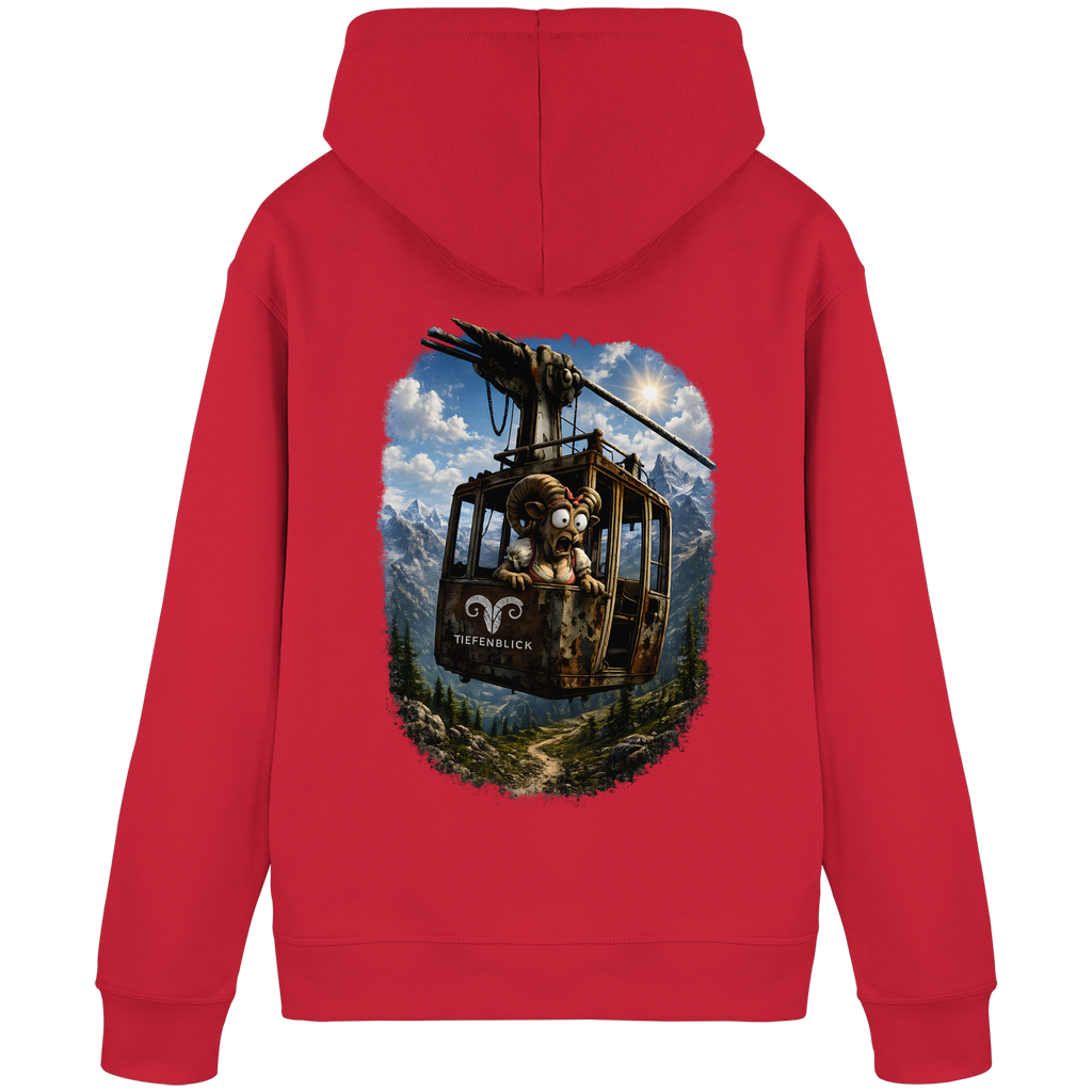 Tiefenblick Adrenalin Gondel Fun - Organic Basic Hoodie