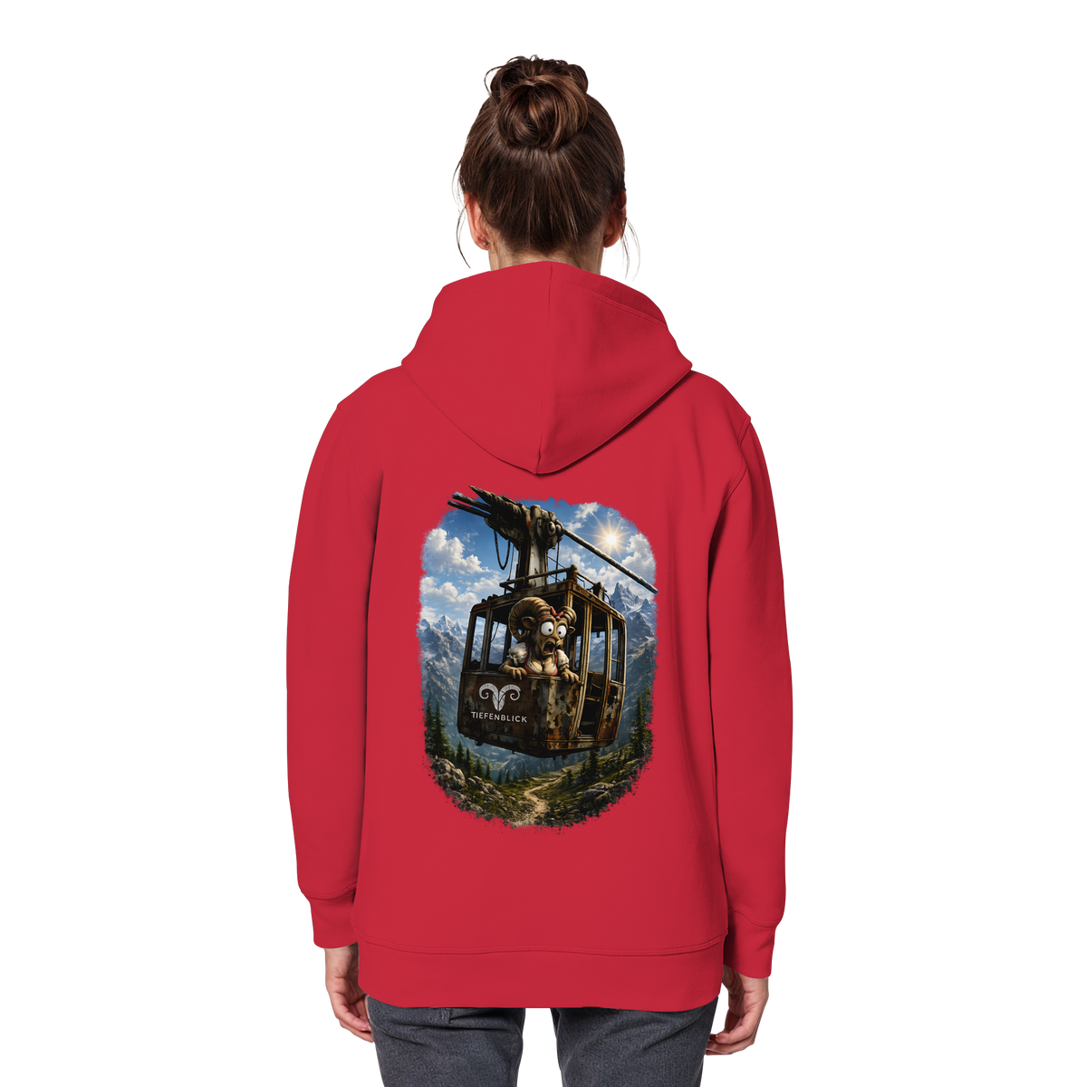 Tiefenblick Adrenalin Gondel Fun - Organic Basic Hoodie