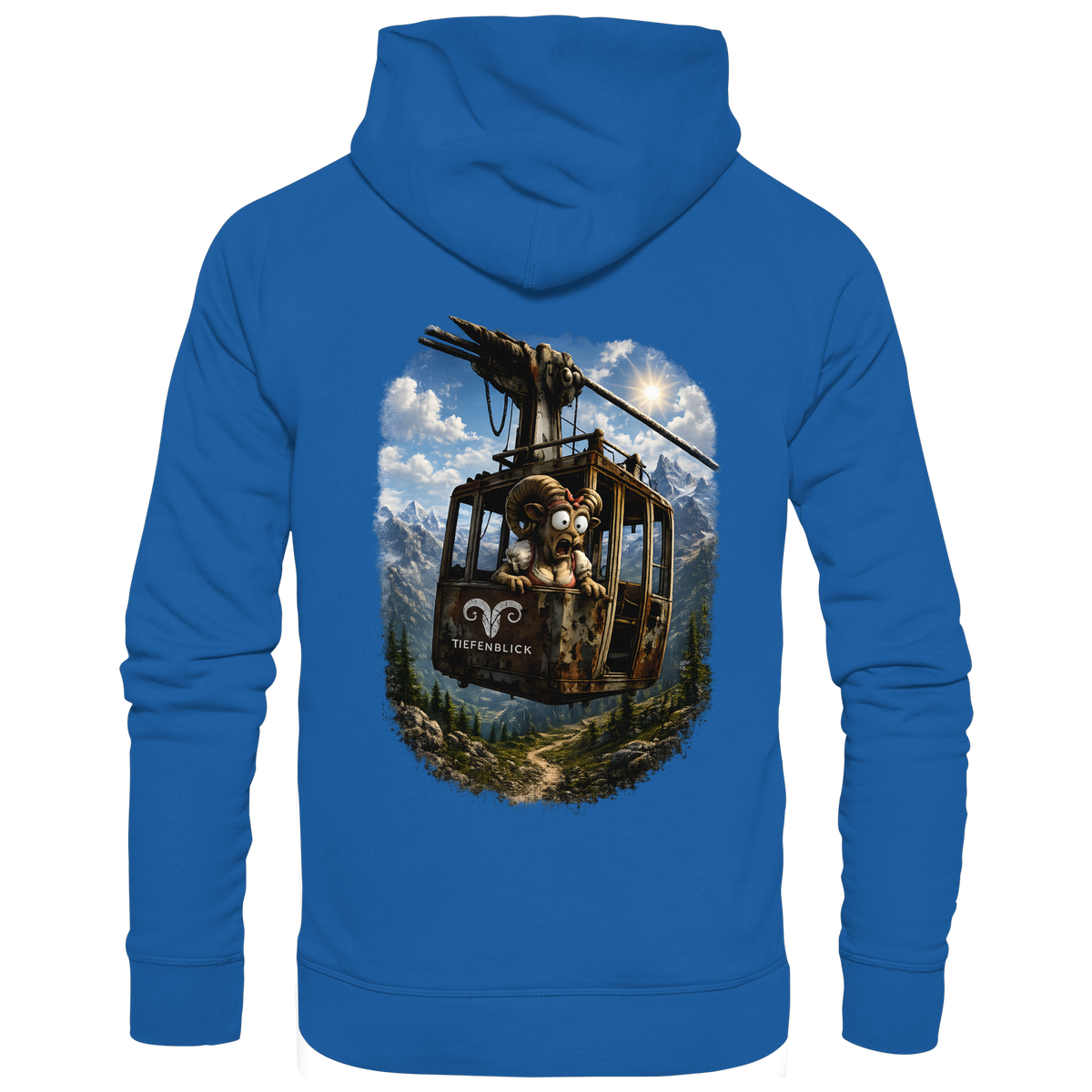 Tiefenblick Adrenalin Gondel Fun - Organic Basic Hoodie