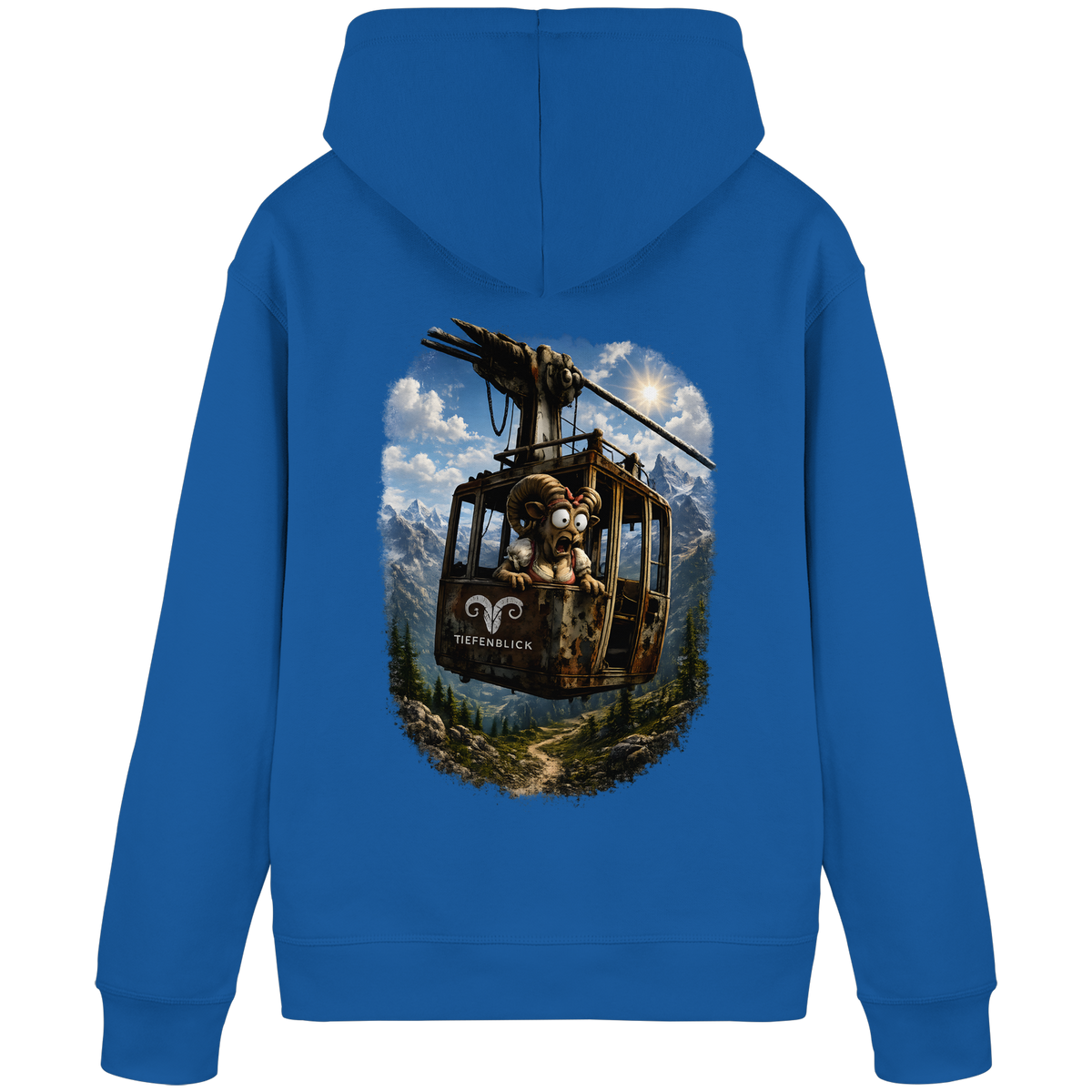Tiefenblick Adrenalin Gondel Fun - Organic Basic Hoodie