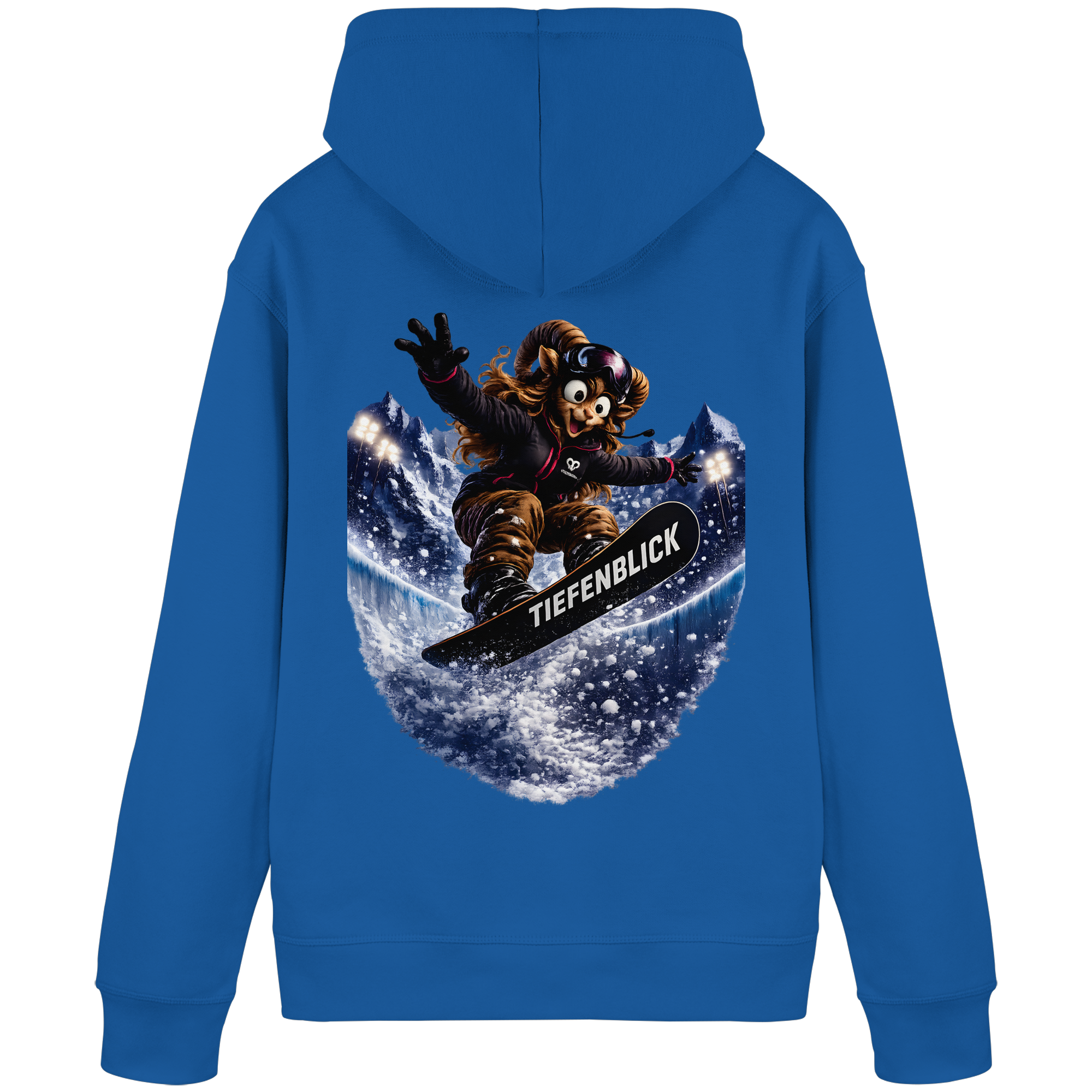 Tiefenblick Snowboarden Halfpipe - Organic Basic Hoodie