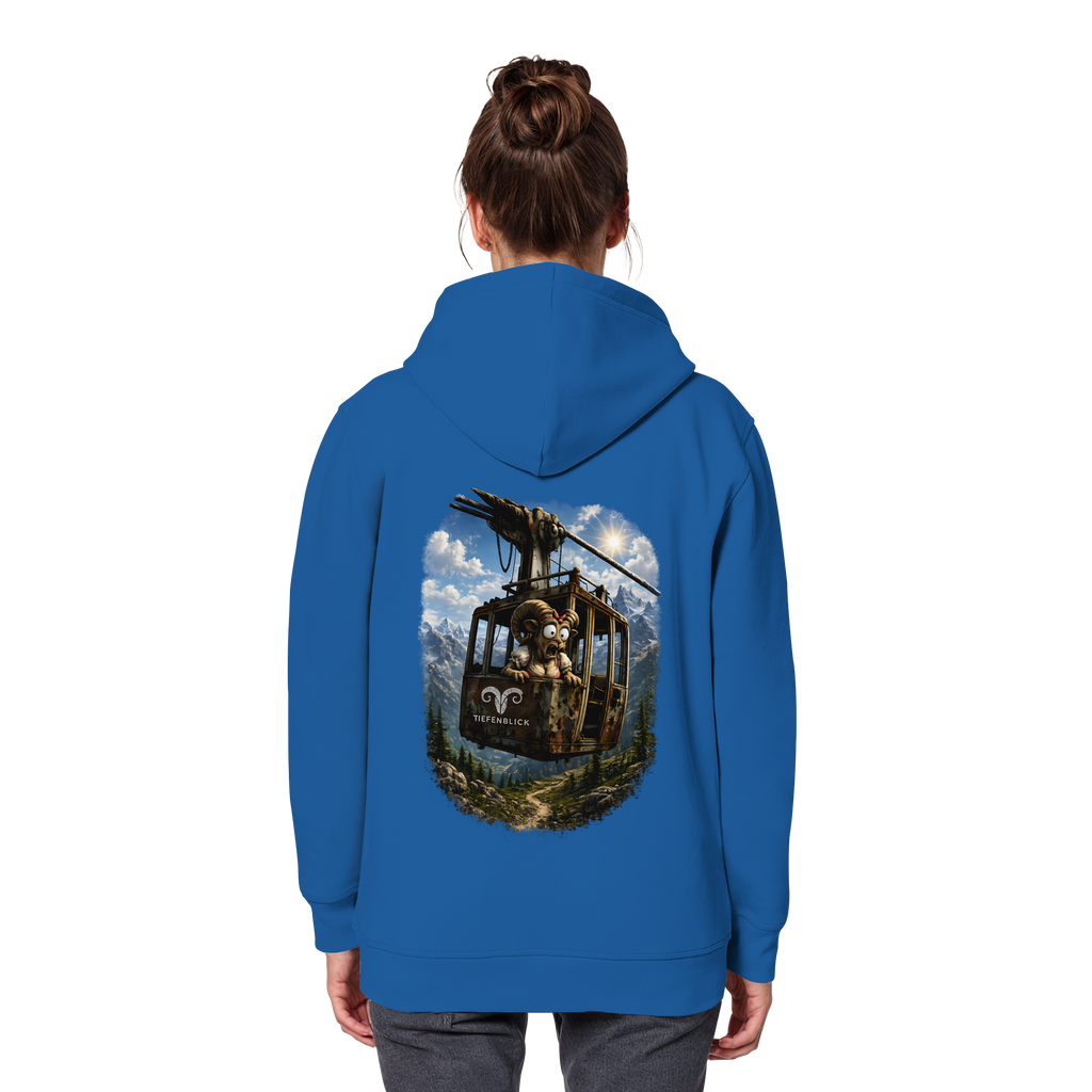Tiefenblick Adrenalin Gondel Fun - Organic Basic Hoodie