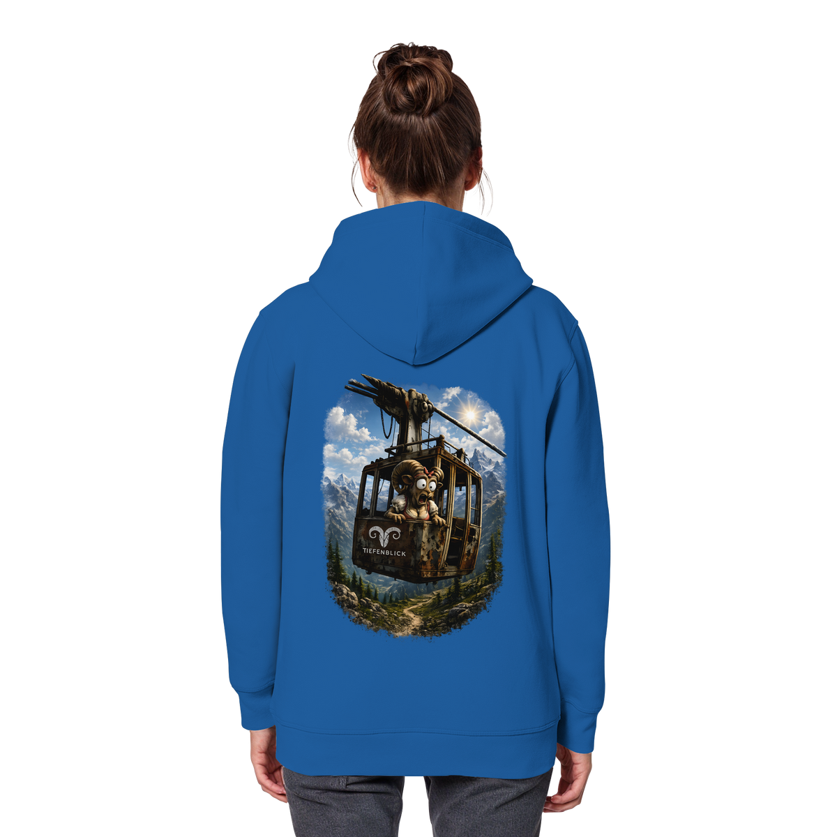 Tiefenblick Adrenalin Gondel Fun - Organic Basic Hoodie